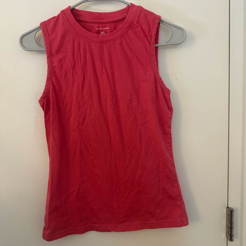 Saks Fifth Avenue Pink Tank Top Size XS